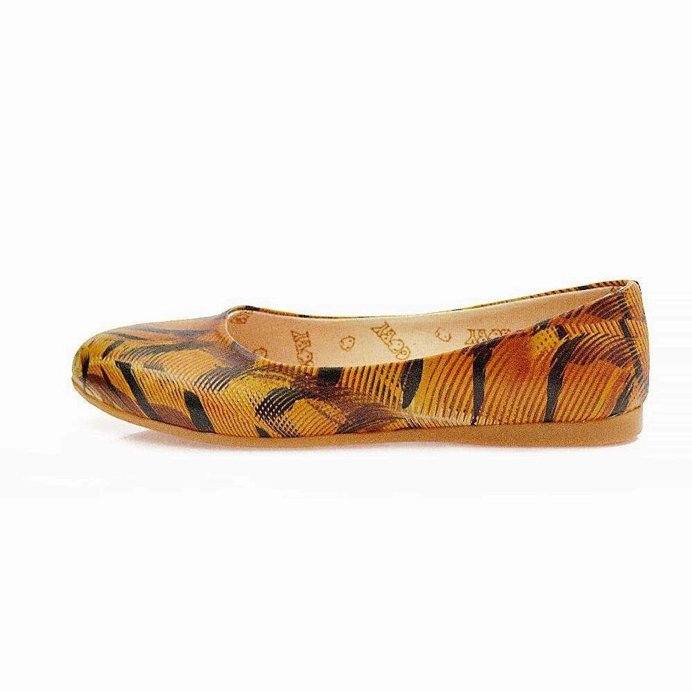 Beach Fun Kind Glow Tiger Designe Ballerinas Shoes 2005