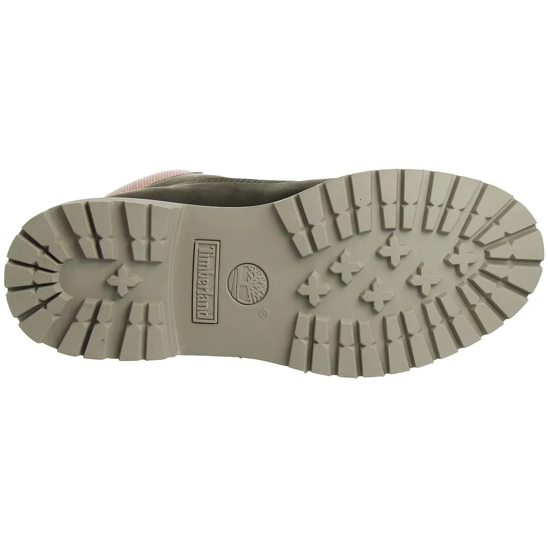 High Knee Boots Low Heel Timberland 6inch Premium Womens Green Boots