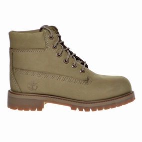 Hiking In Rain Boots Timberland 6 Inch Premium Waterproof Little Kid's Boots Yellow Nubuck