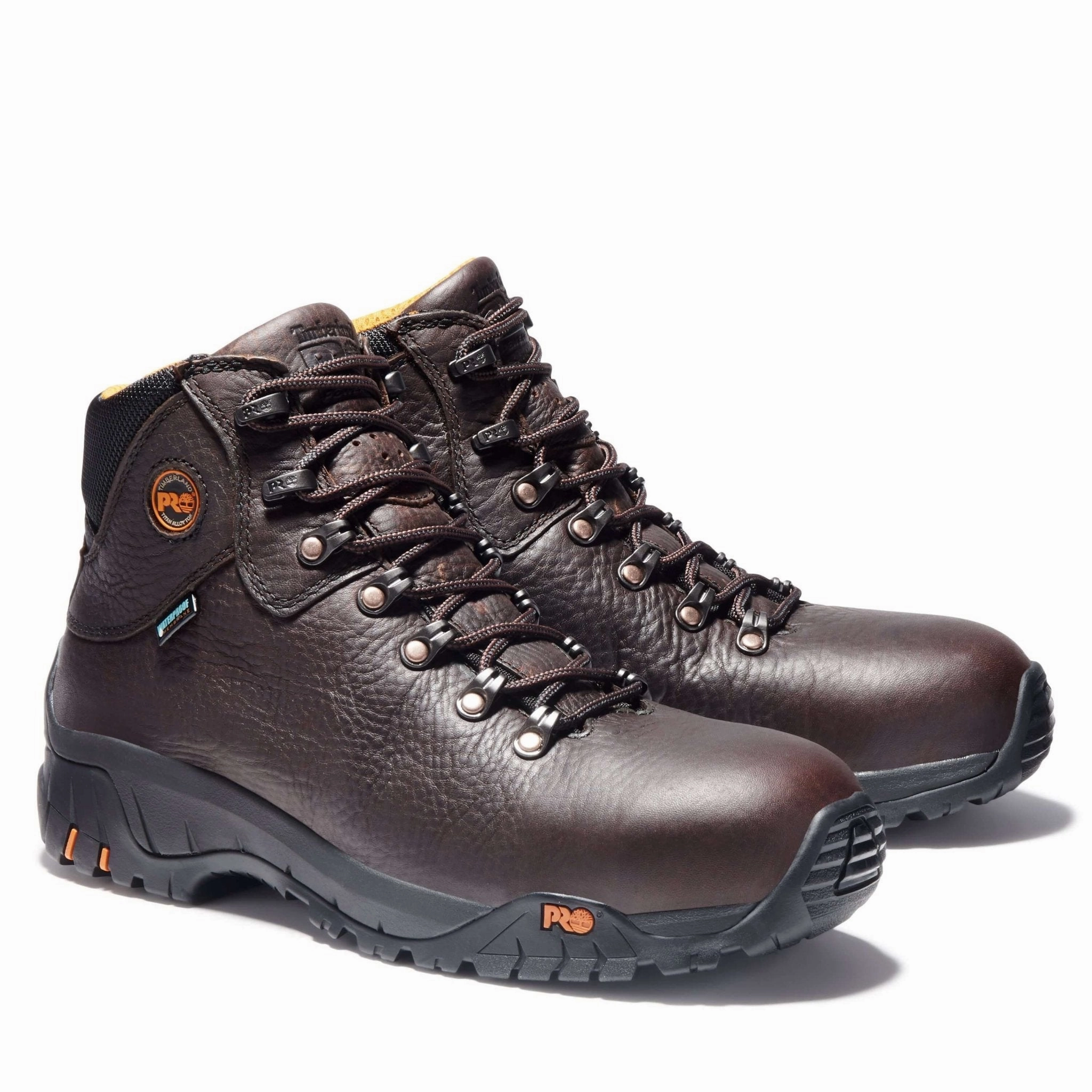 Timberland Pro Men's 5.5" Titan Trekker Alloy Toe Brown Waterproof Work Boots Avenger Work Boots