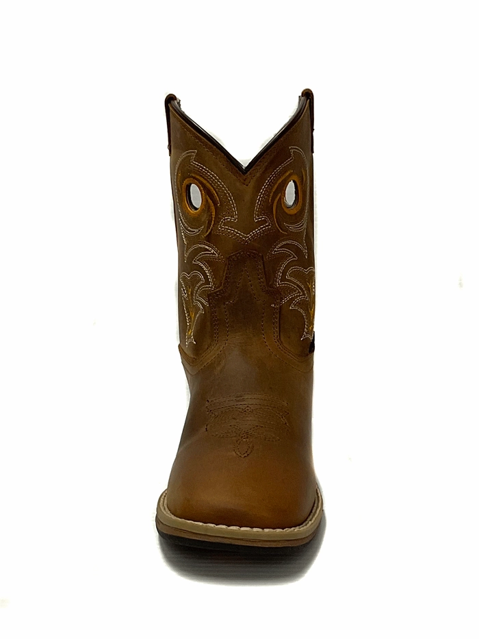 Plus Size Boots Extra Wide Calf Dan Post DPC3964 Youth Storms Eye Jr Leather Boots Brown
