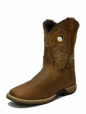 Dan Post DPC3964 Youth Storms Eye Jr Leather Boots Brown La Crosse Boots