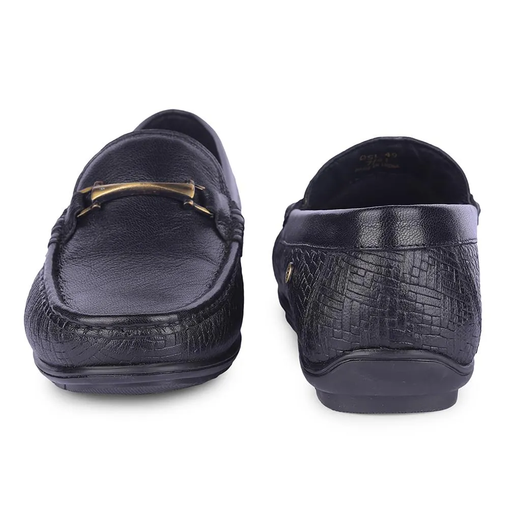 Comfortable Loafers For Walking Healers By Liberty Mens OSL-49 Black Formal Loafers
