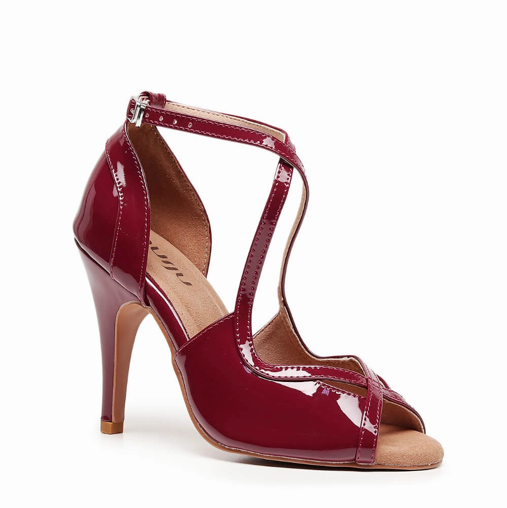 Starlette - Burgundy Vegan Patent  - Street Sole Adventure Time