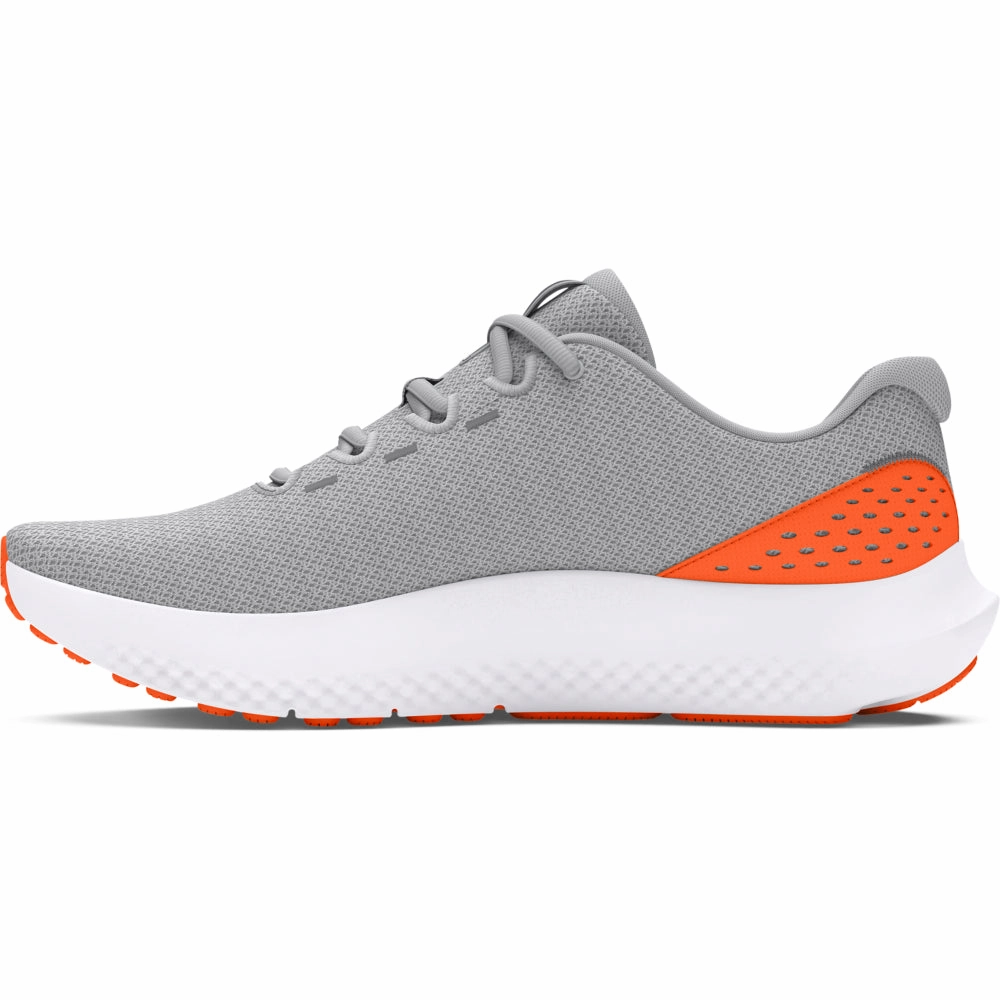 'Under Armour' Men's Charged Surge 4 - Mod Grey / White / Team Orange Pink Corral Boots