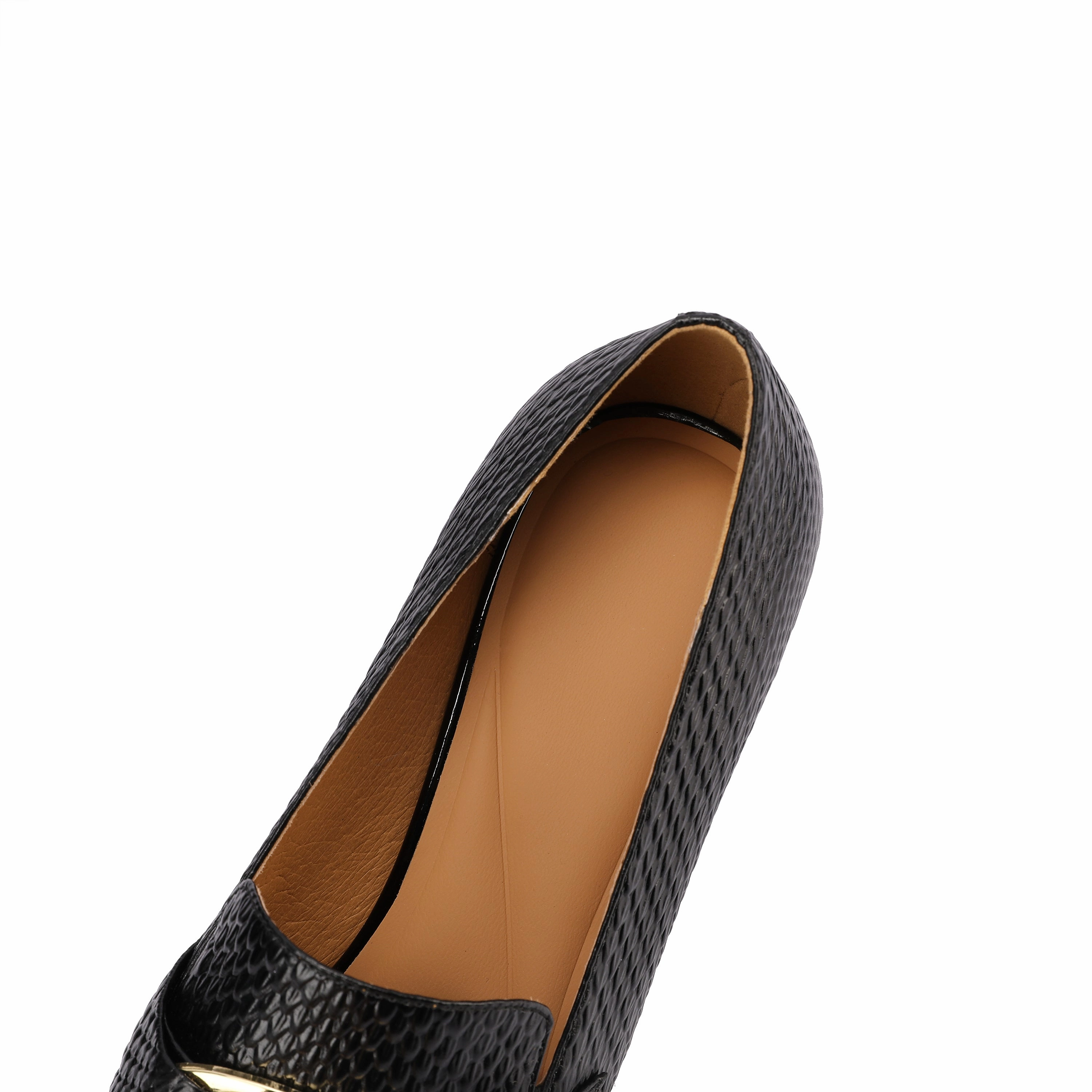 Best Dress Shoes Knee Pain TinaCus Women's Handmade Genuine Leather Glitter Rhinestone Slip On Block Heel Pumps