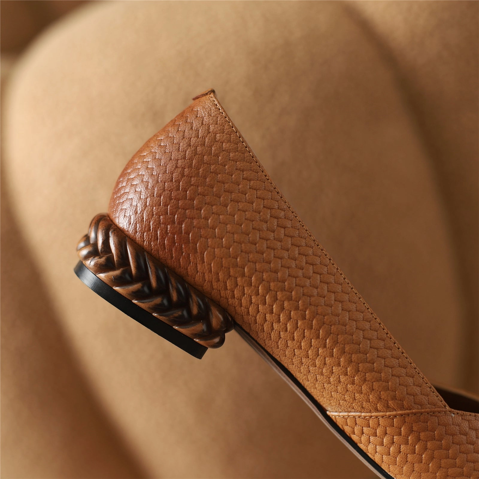 Ladies Shoes Dress TinaCus Women's Pointed Toe Genuine Leather Handmade Flat Heel Shoes