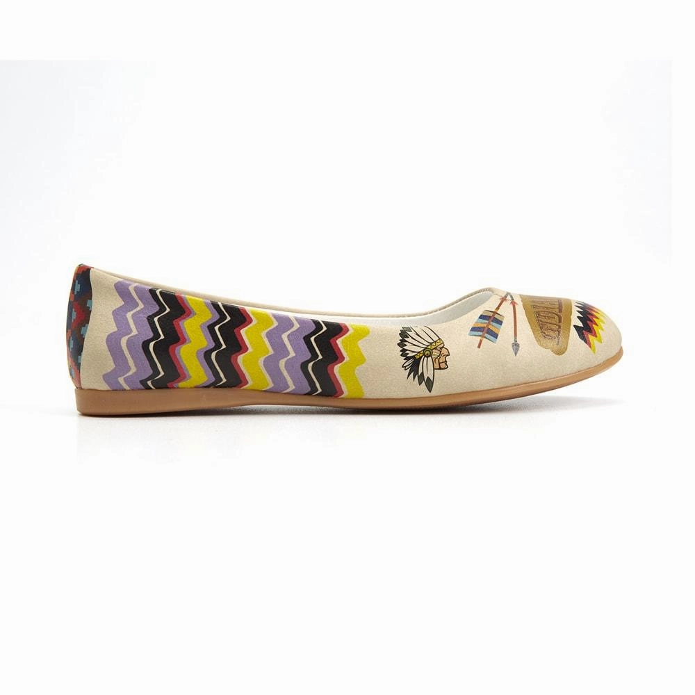 Indian Times Ballerinas Shoes 1085 Fire Red