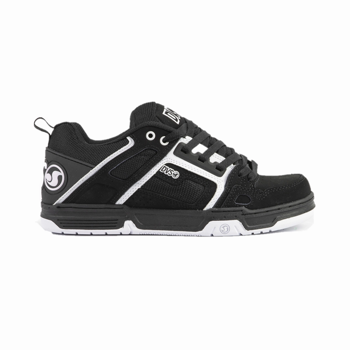 Sand Stroll DVS F0000029972 COMANCHE MN'S (Medium) Black/White Leather & Nubuck Skate Shoes