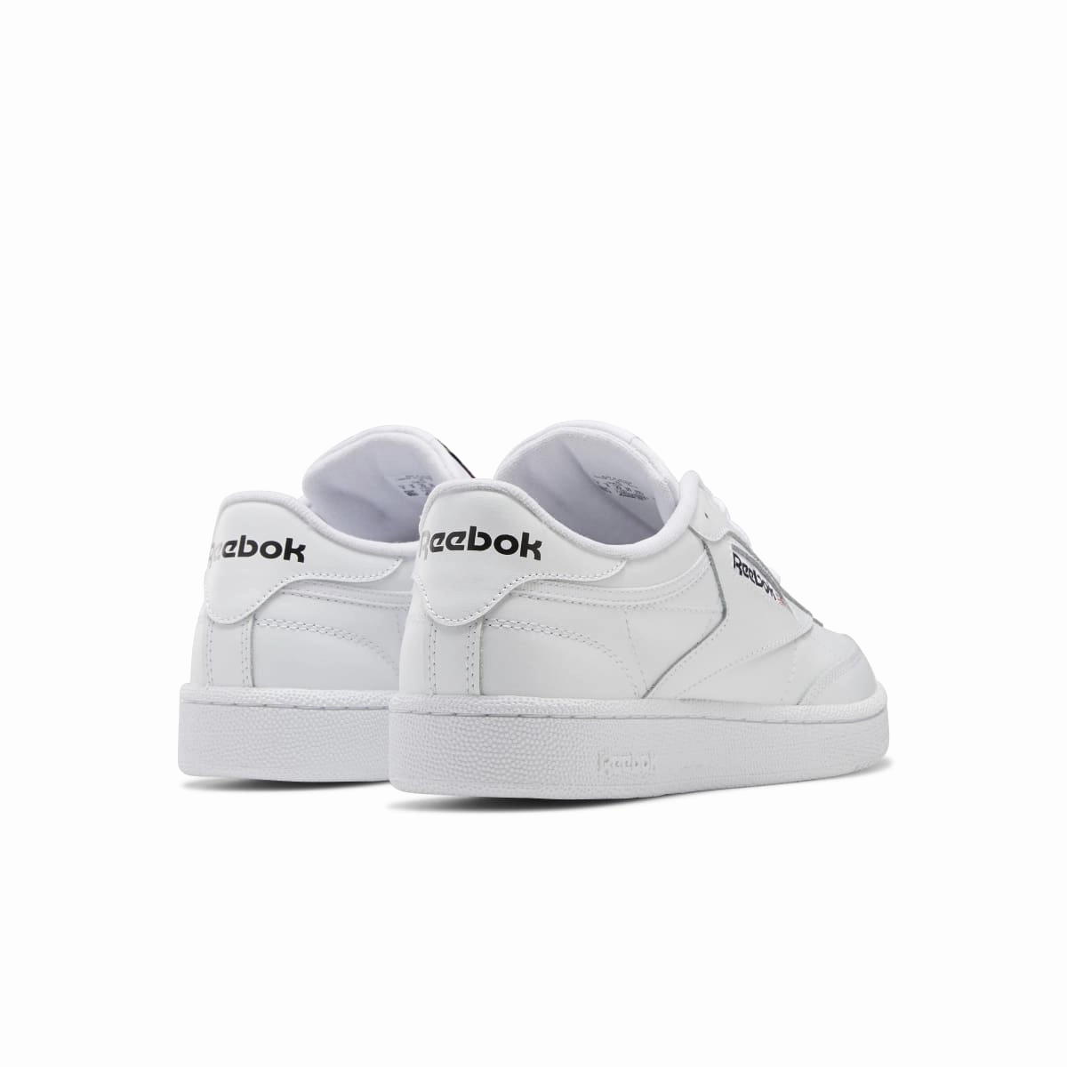REEBOK 100009940 (GZ1605) CLUB C 85 MN'S (Medium) White/White/Black Leather Lifestyle Shoes Daily Chill Fast pace