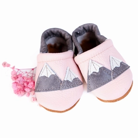 Orthopedic High Heels Rose Blush Mountains Leather Shoes Moccs Baby and Toddler