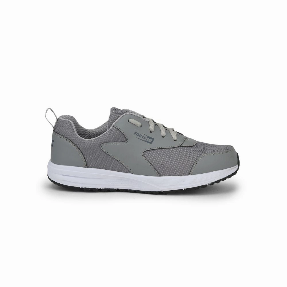 Force 10 Sports Lacing Shoes For Men (Grey) SPRINT By Liberty Best Skechers Training Shoes