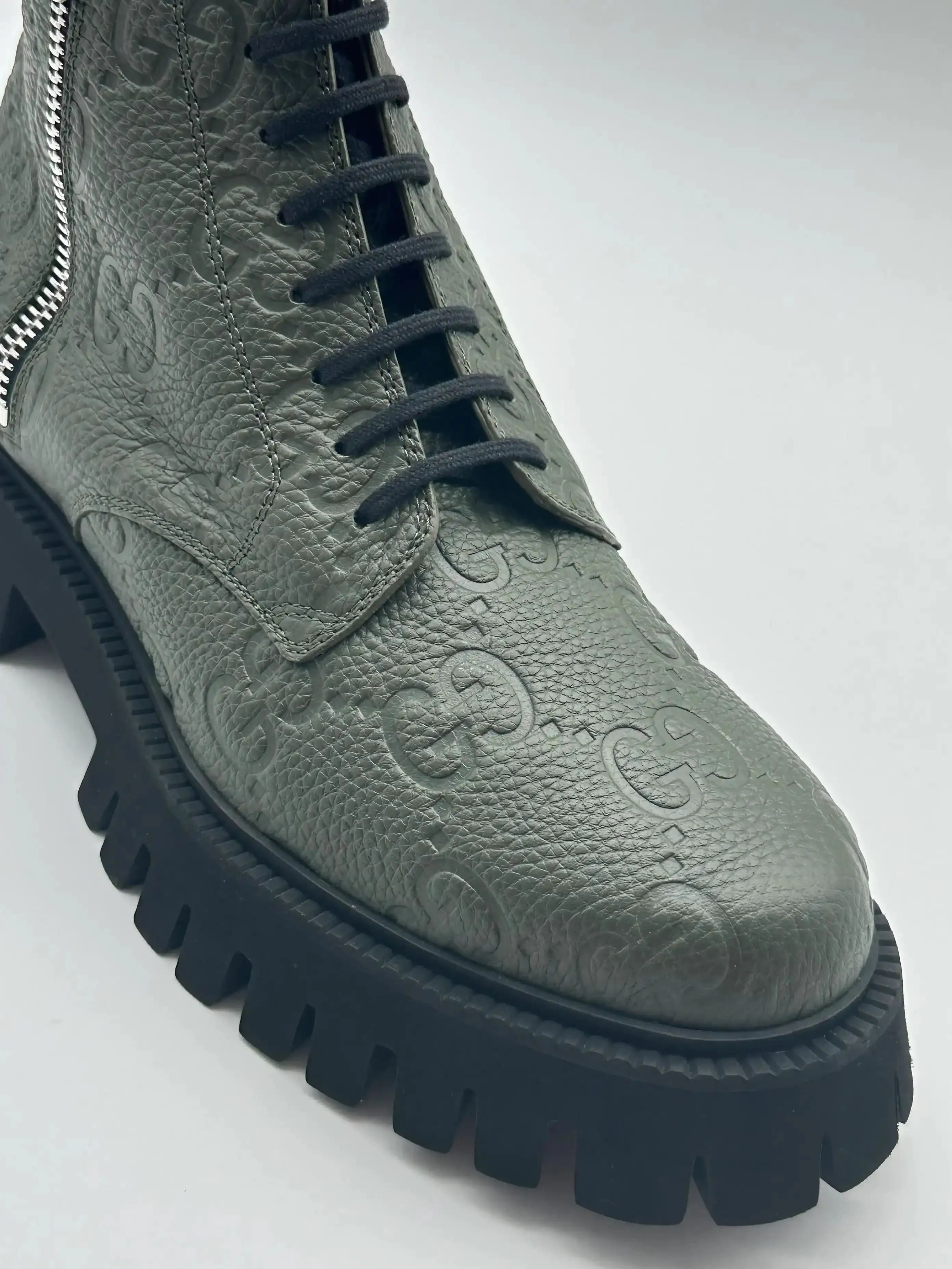 Leather Monogram Boots Spanish Leather Boots