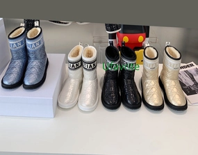 letter real leather fleece fur snow boots casual shoes women warm winter high quality 35-40 Best Snow Boots To Keep Feet Warm