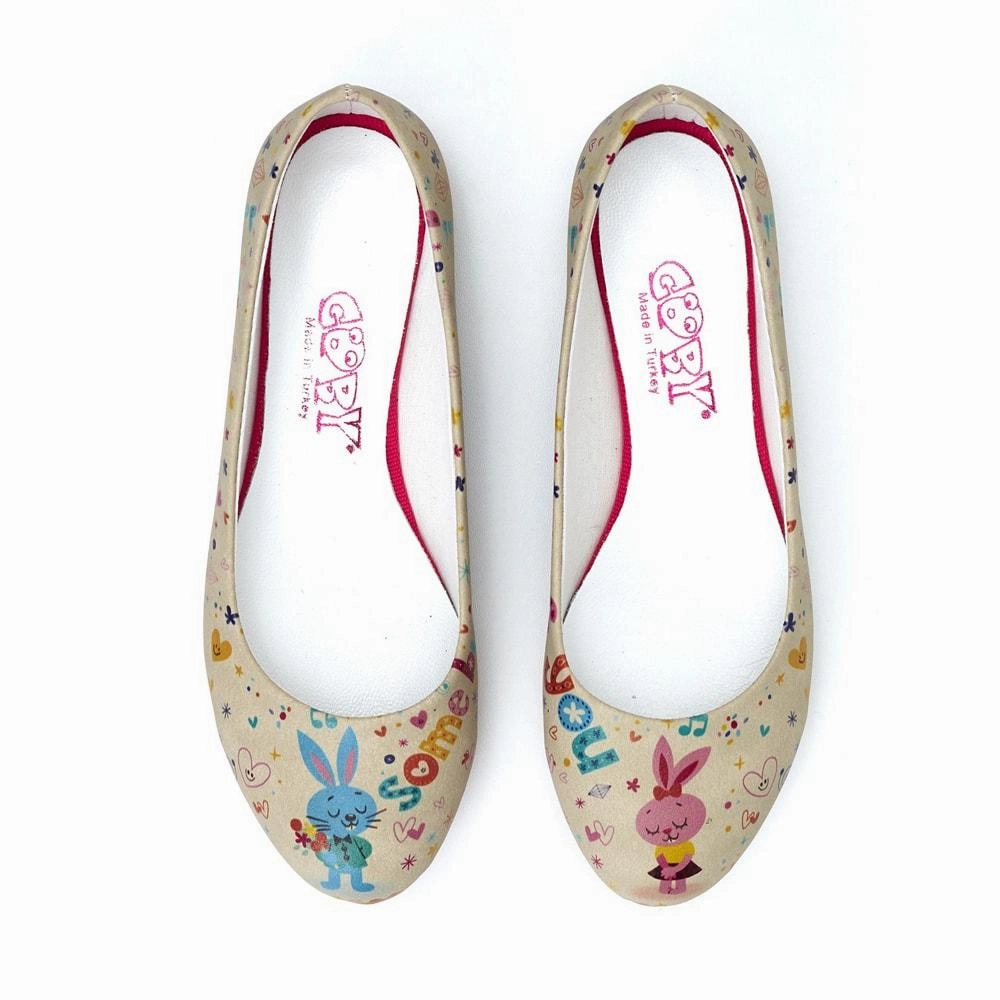 Foot Ease Gentilman Rabbit Ballerinas Shoes 1093