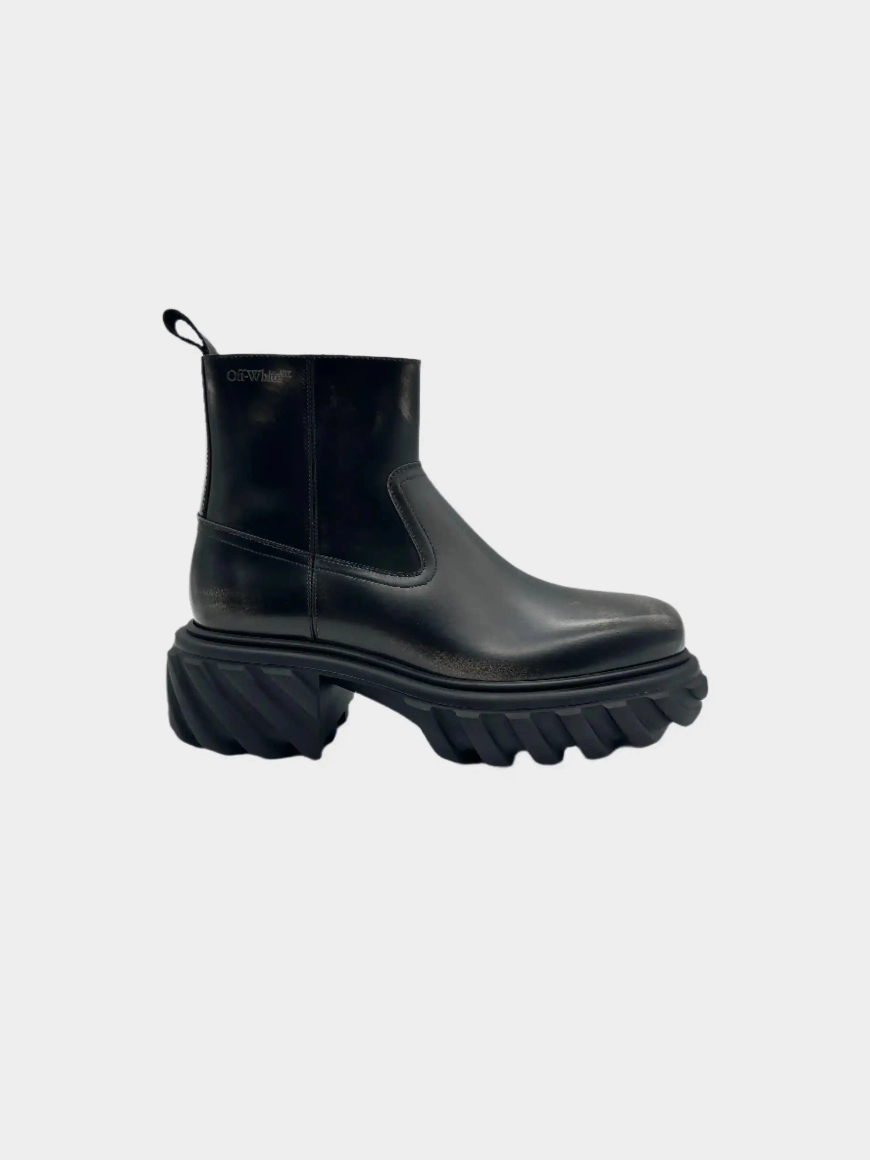 Tractor Motor Ankle Boots Anthracite Boots With Roomy Toe Box