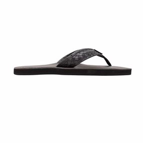 RAINBOW 301ALTWSM/TTBK THE BENTLEY MN'S (Medium) Black Leather Strap Sandals Wear-Ready Shoes Calm Step