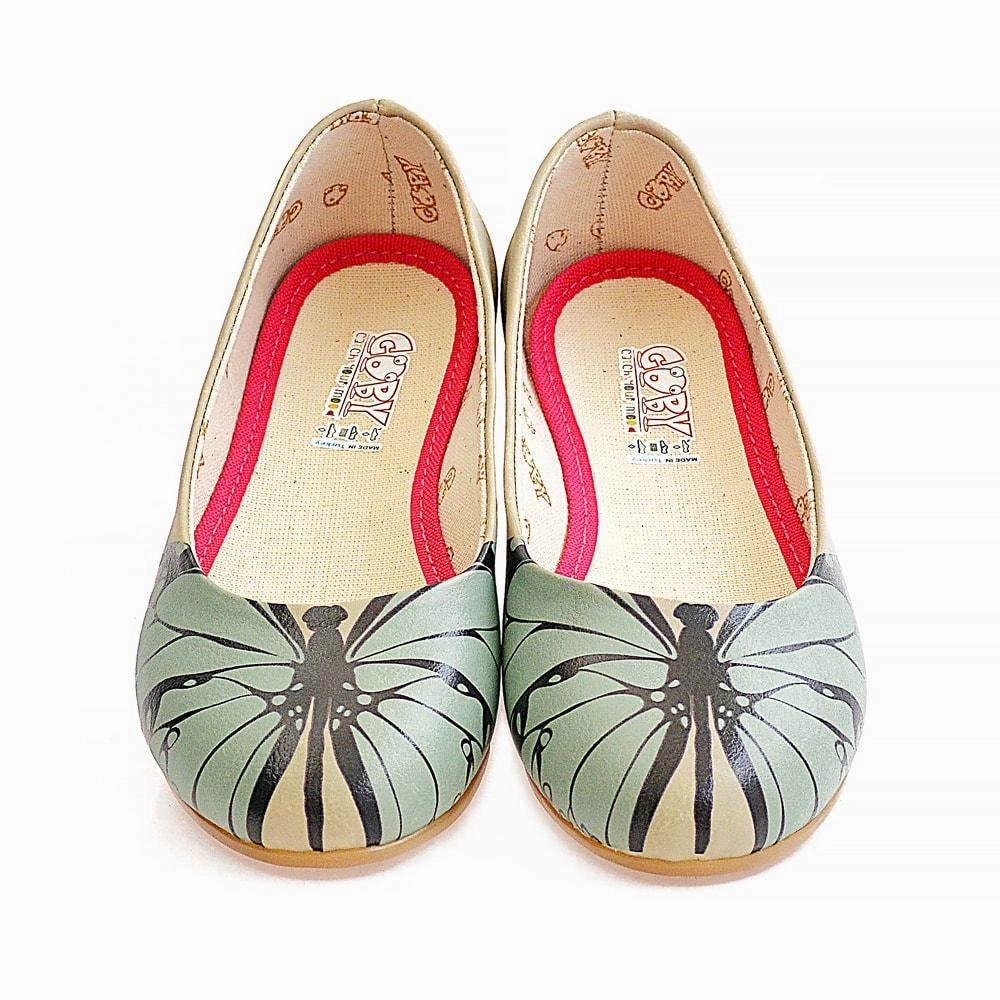 Pale Butterfly Ballerinas Shoes 2002 Antique Glow Soft