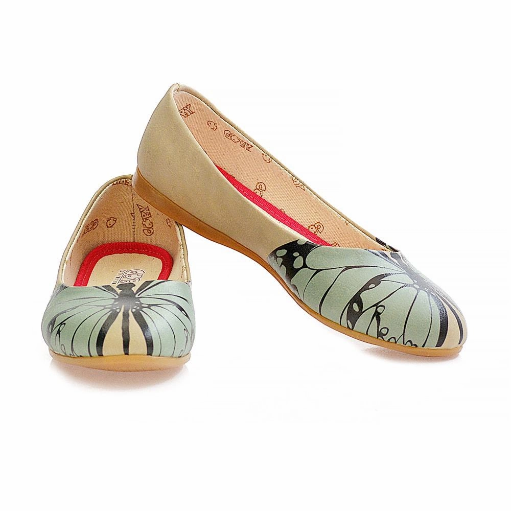 Pale Butterfly Ballerinas Shoes 2002 Flexible Sole