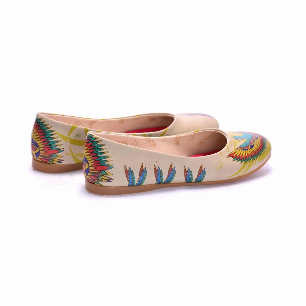Timeless Fit Street Edge Flamboyant Parrot Ballerinas Shoes 1072
