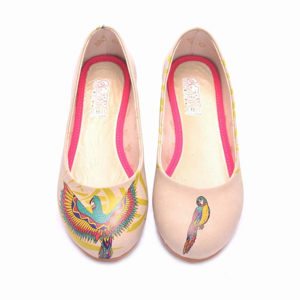Versatile Flamboyant Parrot Ballerinas Shoes 1072