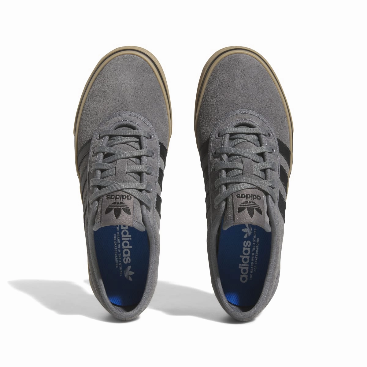 Comfortable Wear Hero Mode ADIDAS GZ9456 ADI EASE MN'S (Medium) Grey/Black/Gum Suede Skate Shoes