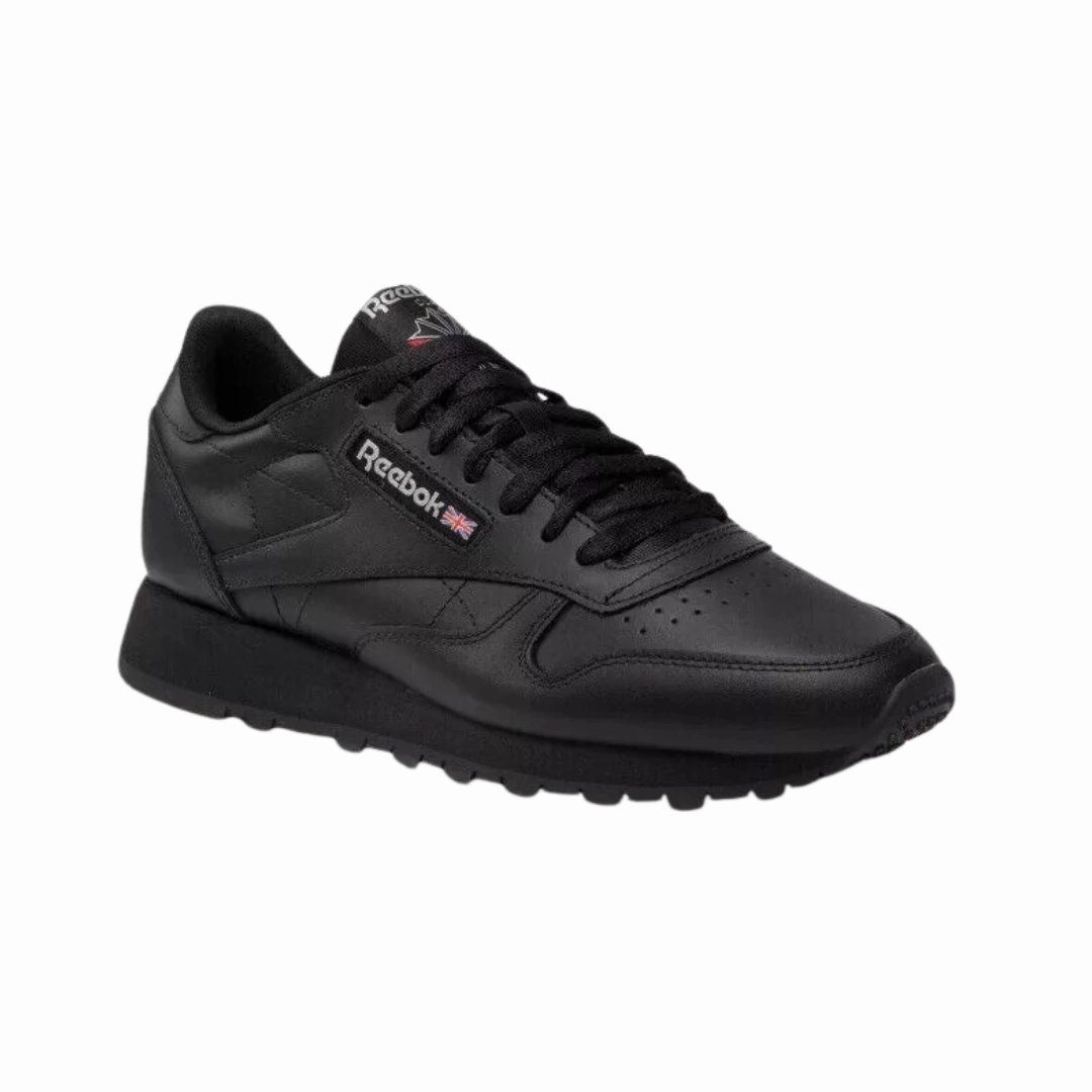 REEBOK 100008494 (GY0955) CLASSIC LEATHER Mn's (Medium) Black Leather Lifestyle Comfort Shank