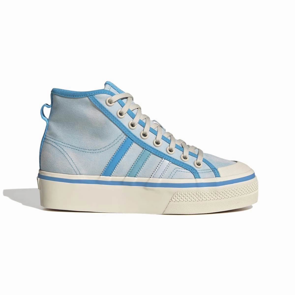 Active Wear ADIDAS GX4604 NIZZA PLATFORM WMN'S (Medium) Blue/Pantone/White Textile Lifestyle Shoes