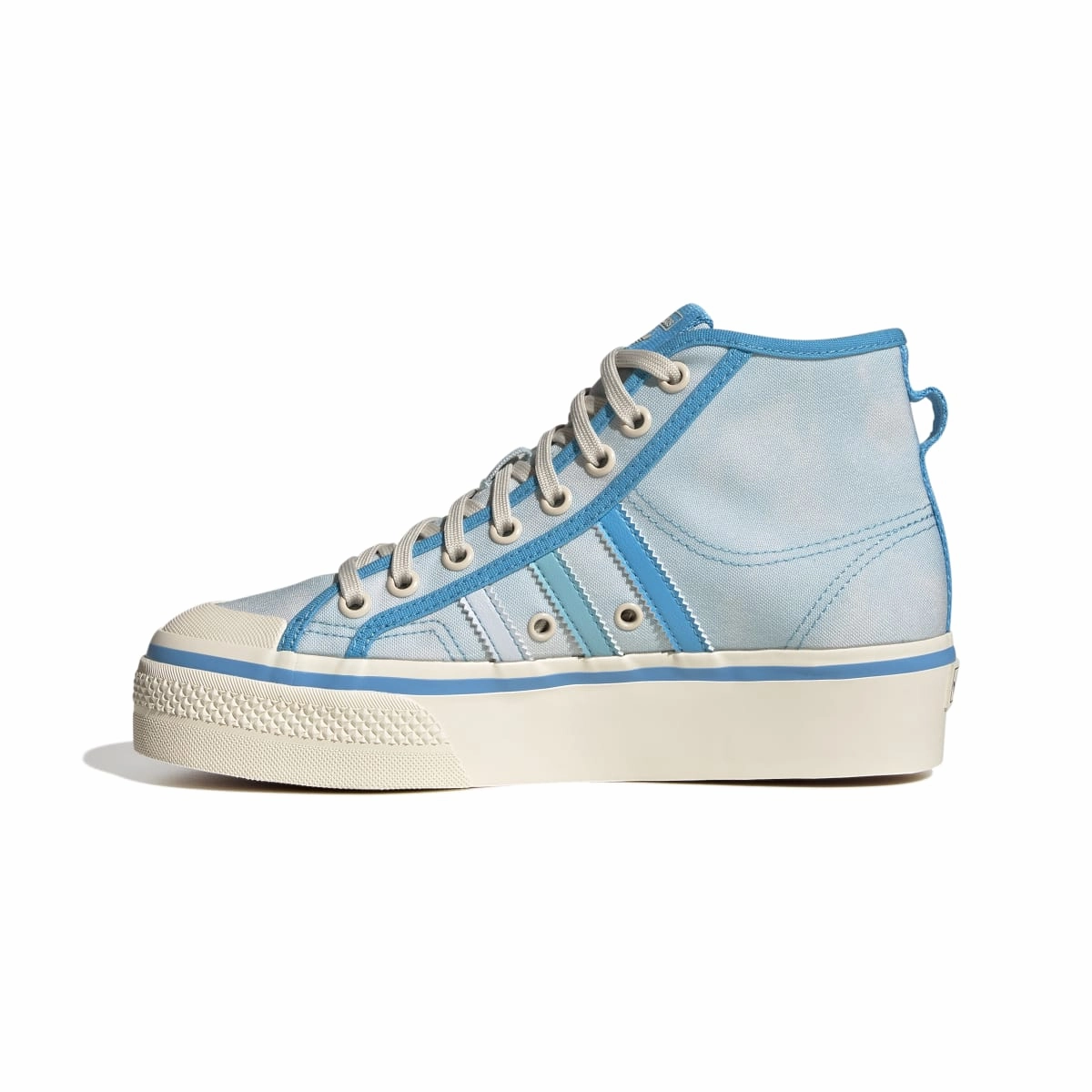 Relaxed Street ADIDAS GX4604 NIZZA PLATFORM WMN'S (Medium) Blue/Pantone/White Textile Lifestyle Shoes