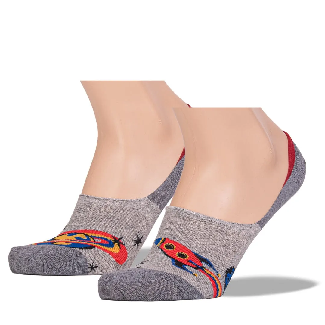 Loafers Heels A Trip To The Moon Men's No Show Liner Sock