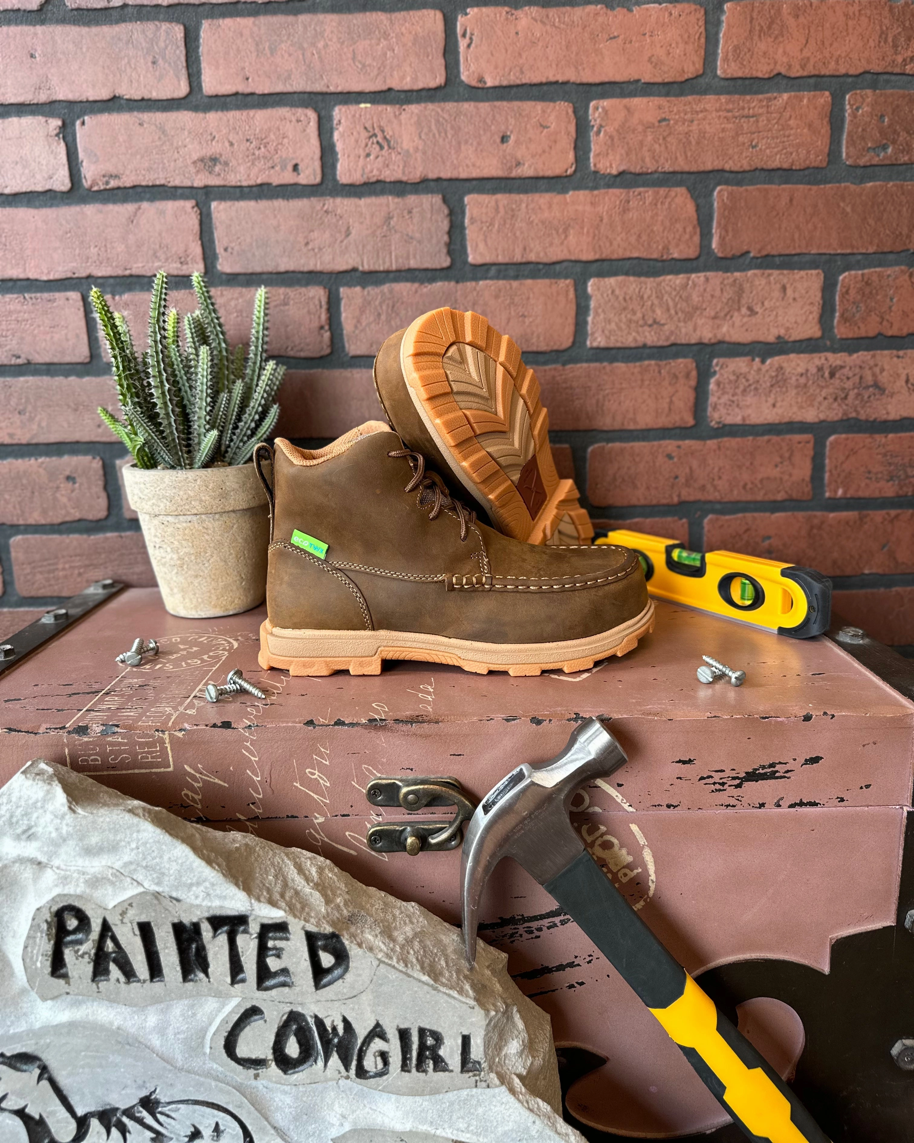 Best Work Boots For Supination Twisted X Women's 6" UltraLite X Nano Toe Lace Up Work Boot WULN001