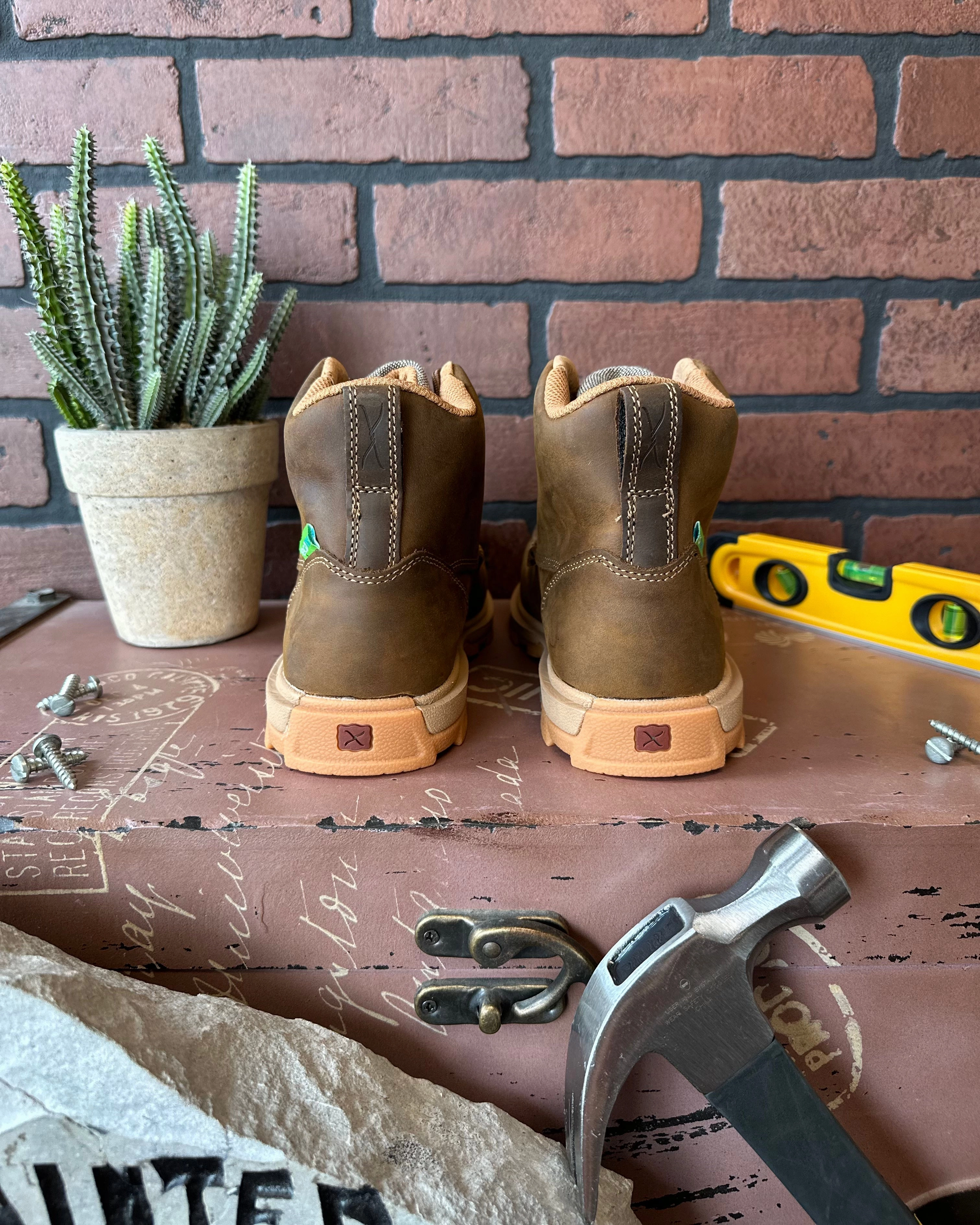 Twisted X Women's 6" UltraLite X Nano Toe Lace Up Work Boot WULN001 Active Work Boots