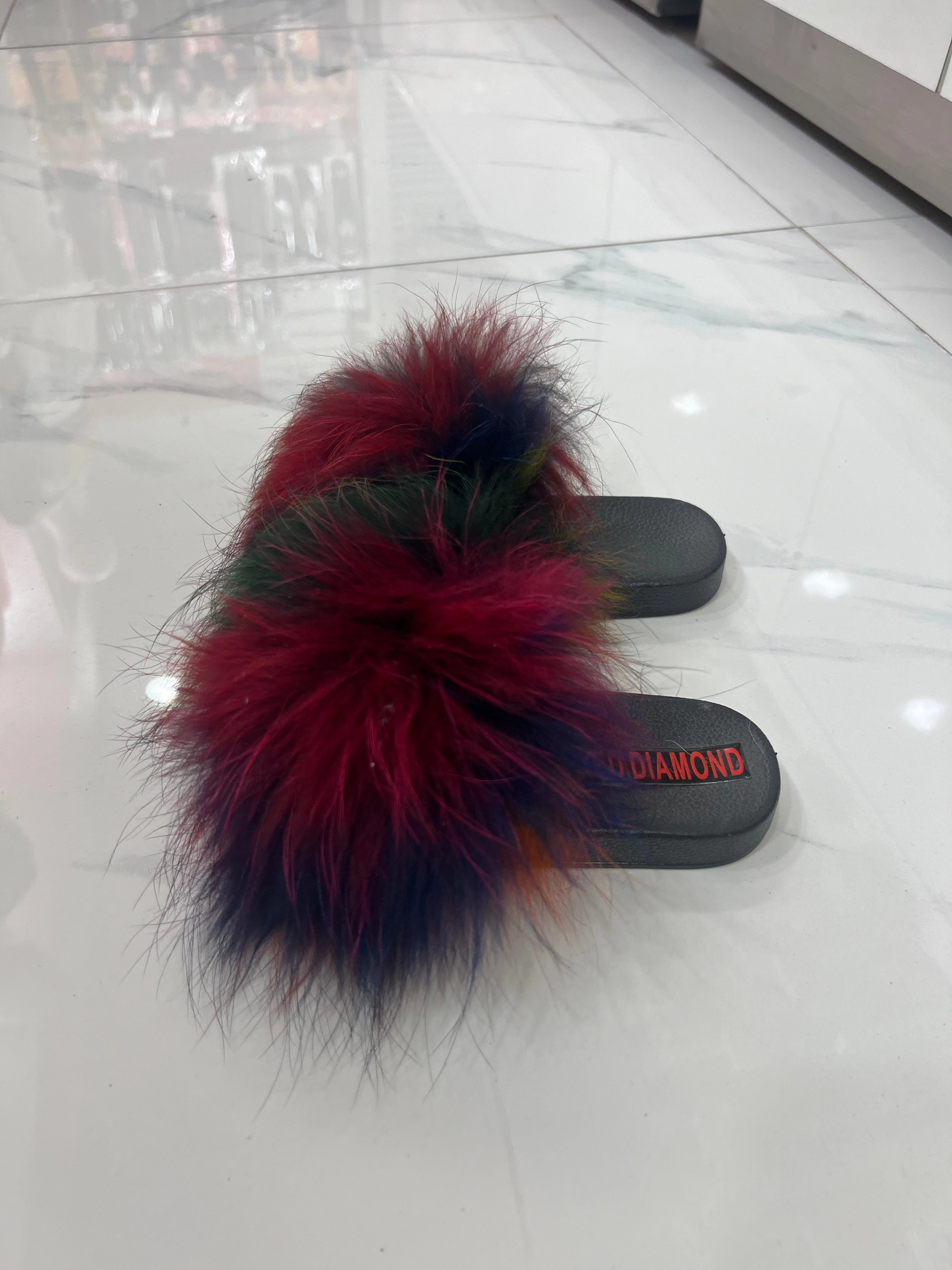 Vibram Slippers Kids faux fur slides rakoun