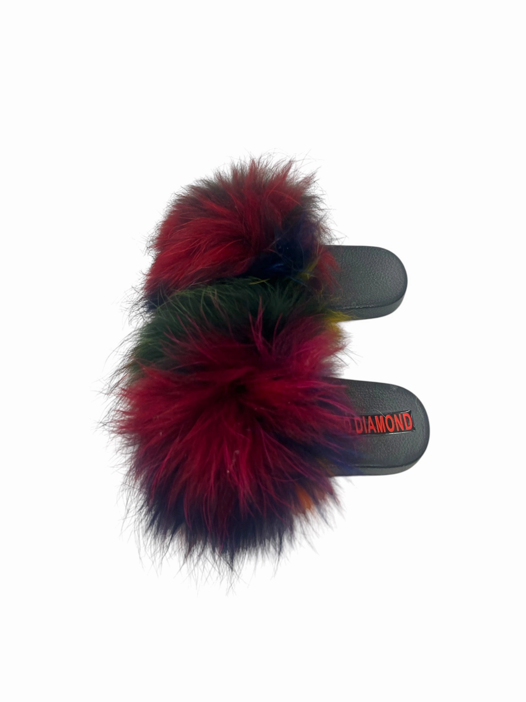 Kids faux fur slides rakoun Bravest Toe Slippers
