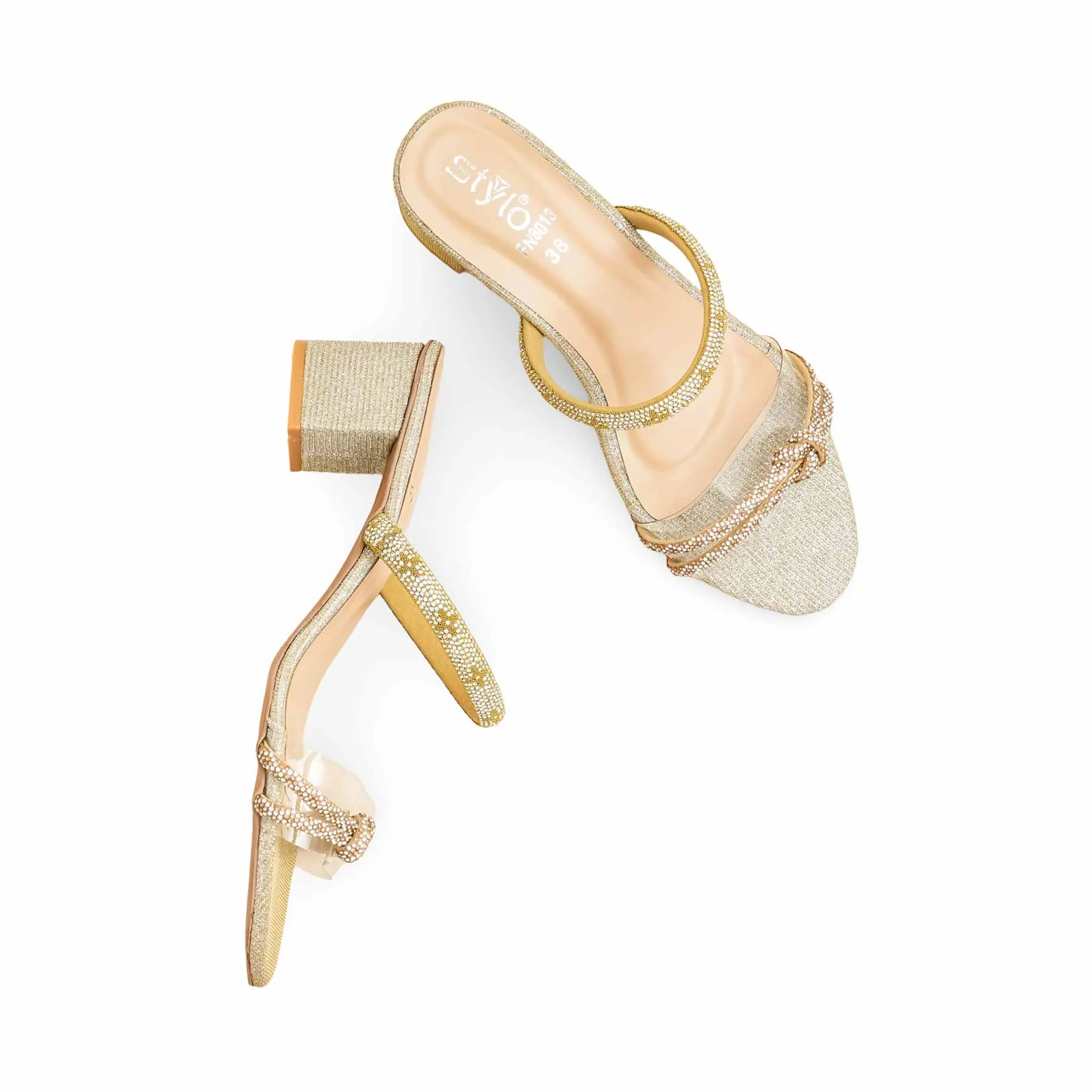 Best House Slippers For Plantar Fasciitis Golden Fancy Slipper For Women FN8013