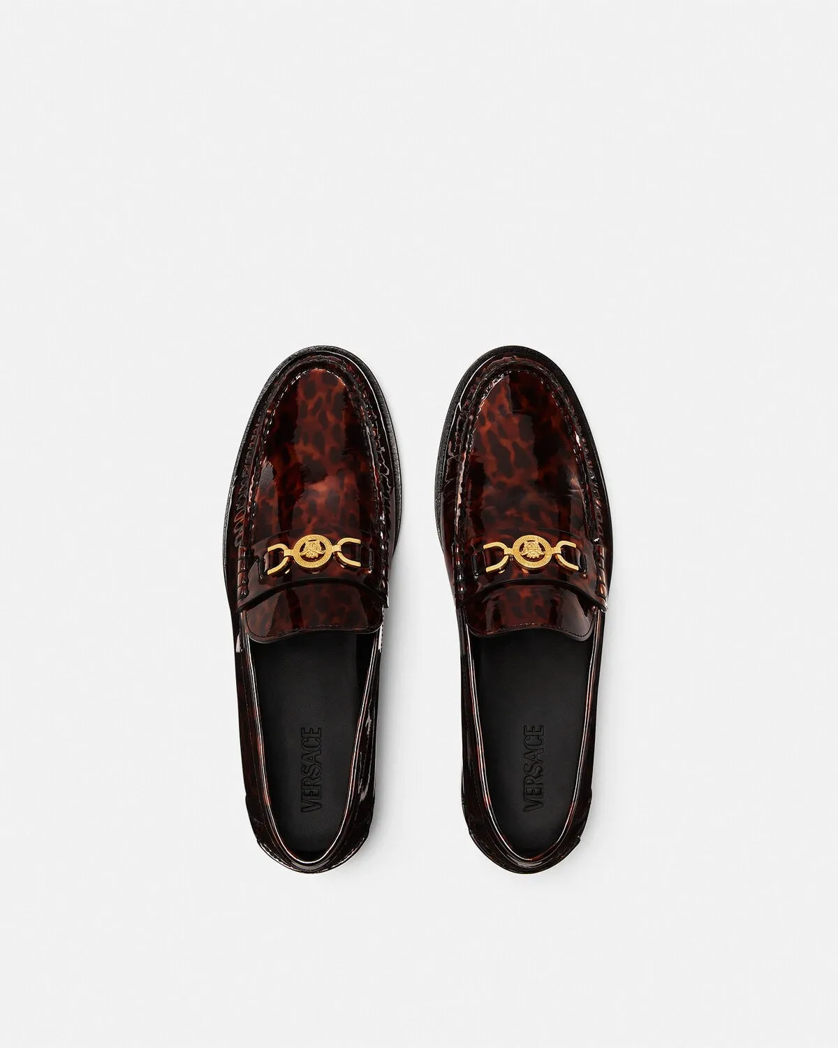 Suede Loafers Medusa '95 Patent Loafers
