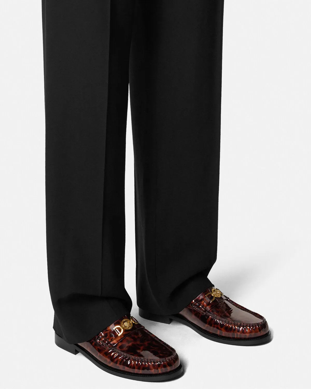 Platform Lug Sole Loafers Medusa '95 Patent Loafers