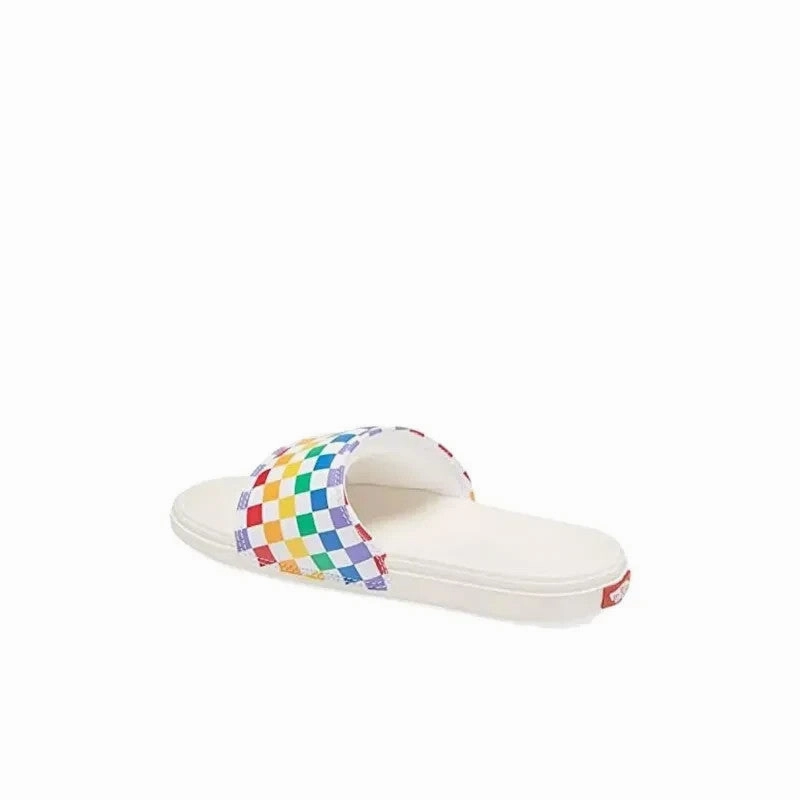 Sandals Nordstrom Vans La Costa VN0A5HTO196 Sandals Kids White Multi Check Slide JOBB1922