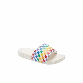 Vans La Costa VN0A5HTO196 Sandals Kids White Multi Check Slide JOBB1922 Jeffrey Campbell Platform Sandals