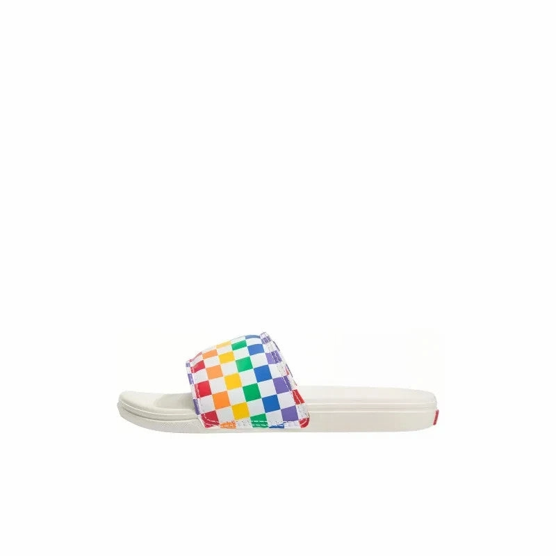 Vans La Costa VN0A5HTO196 Sandals Kids White Multi Check Slide JOBB1922 13 Size Sandals
