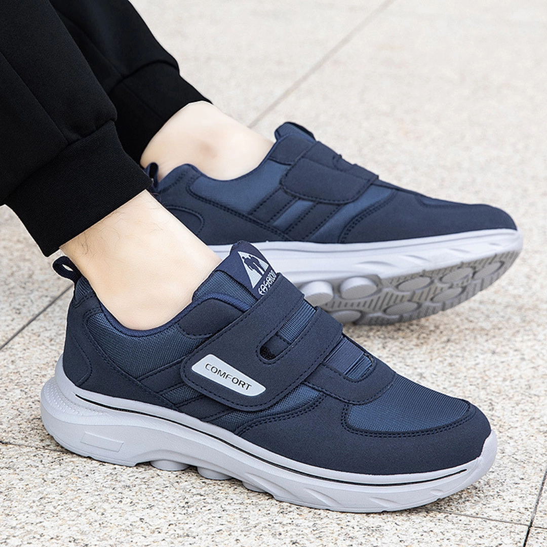 OCW Orthopedic Women Shoes Soft Sole Cushion Velcro Strap Walking Shoes Supportive Flat Shoes
