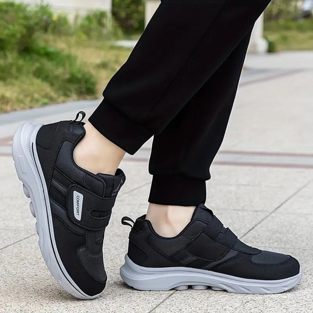Flat Shoes Outlet OCW Orthopedic Women Shoes Soft Sole Cushion Velcro Strap Walking Shoes