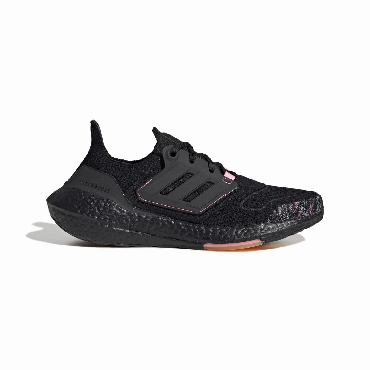 ADIDAS GX5927 ULTRABOOST 22 WMN'S (Medium) Black/Black/Pink Primeknit Running Shoes rainy day running shoe state