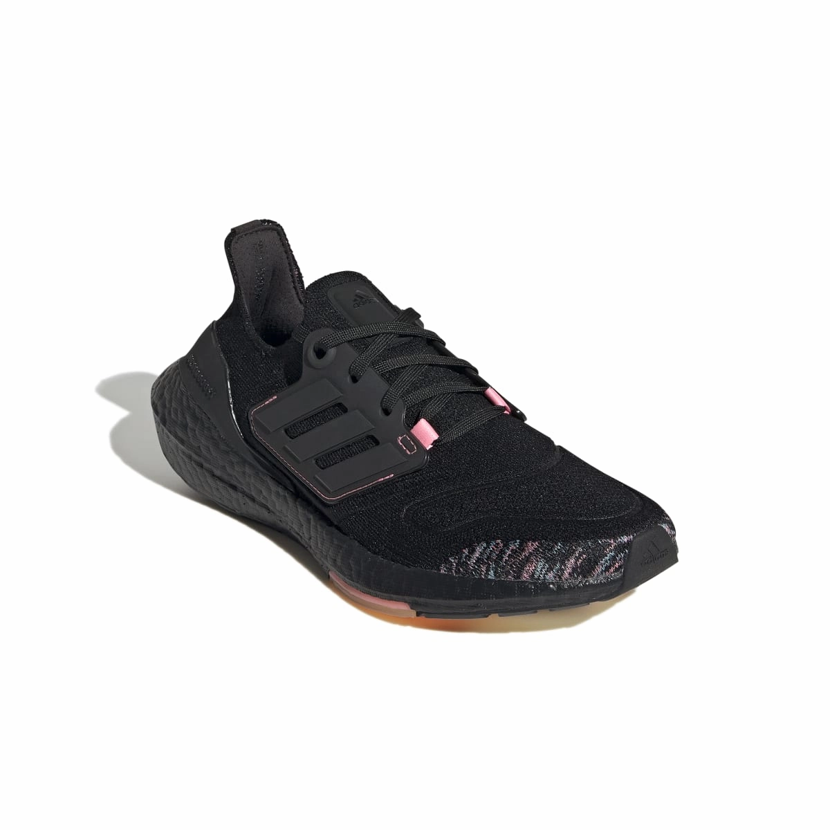 ADIDAS GX5927 ULTRABOOST 22 WMN'S (Medium) Black/Black/Pink Primeknit Running Shoes Premium Comfort Coastal Style