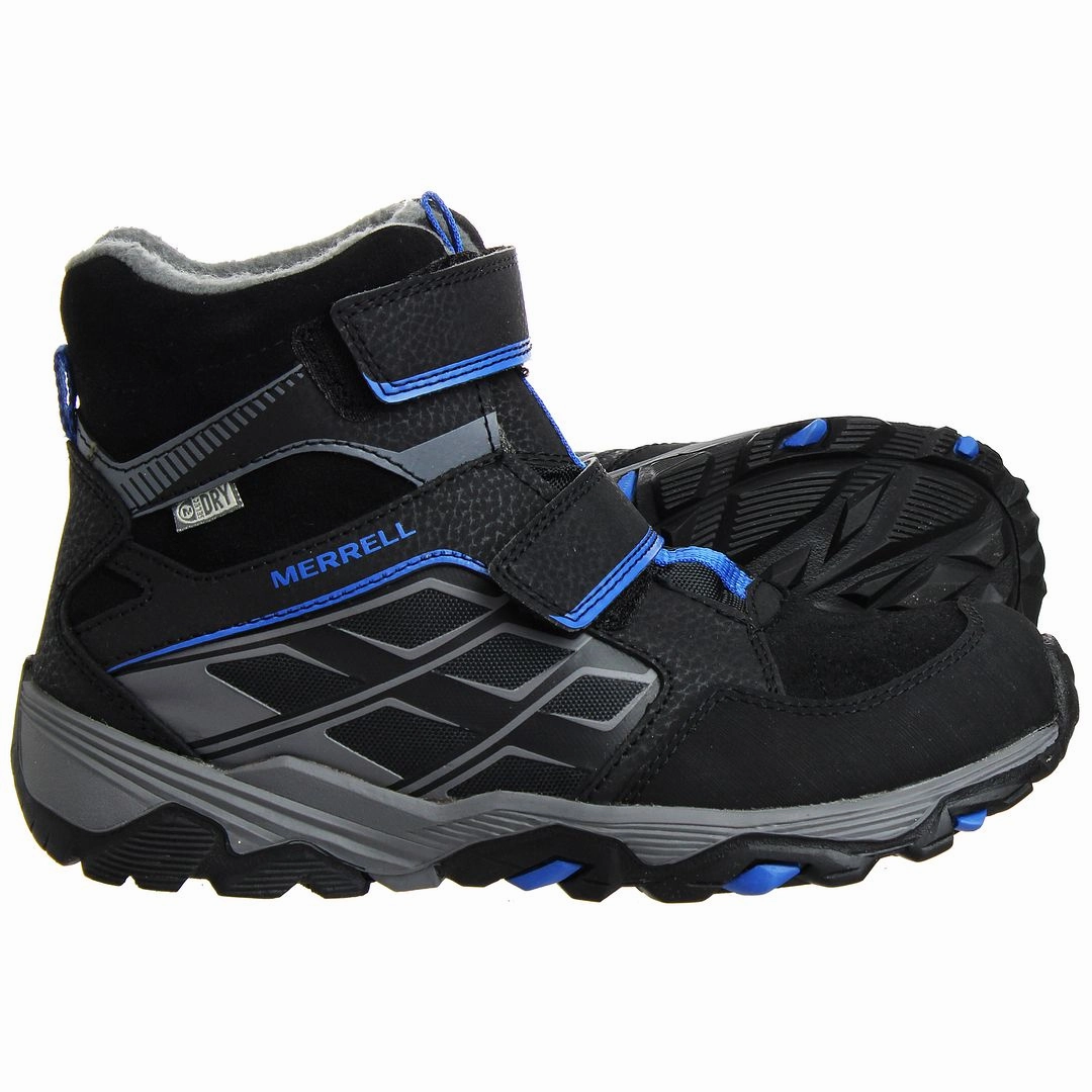 Snow Boots Fashion Merrell ML-B Polar Waterproof Kids Black Boots
