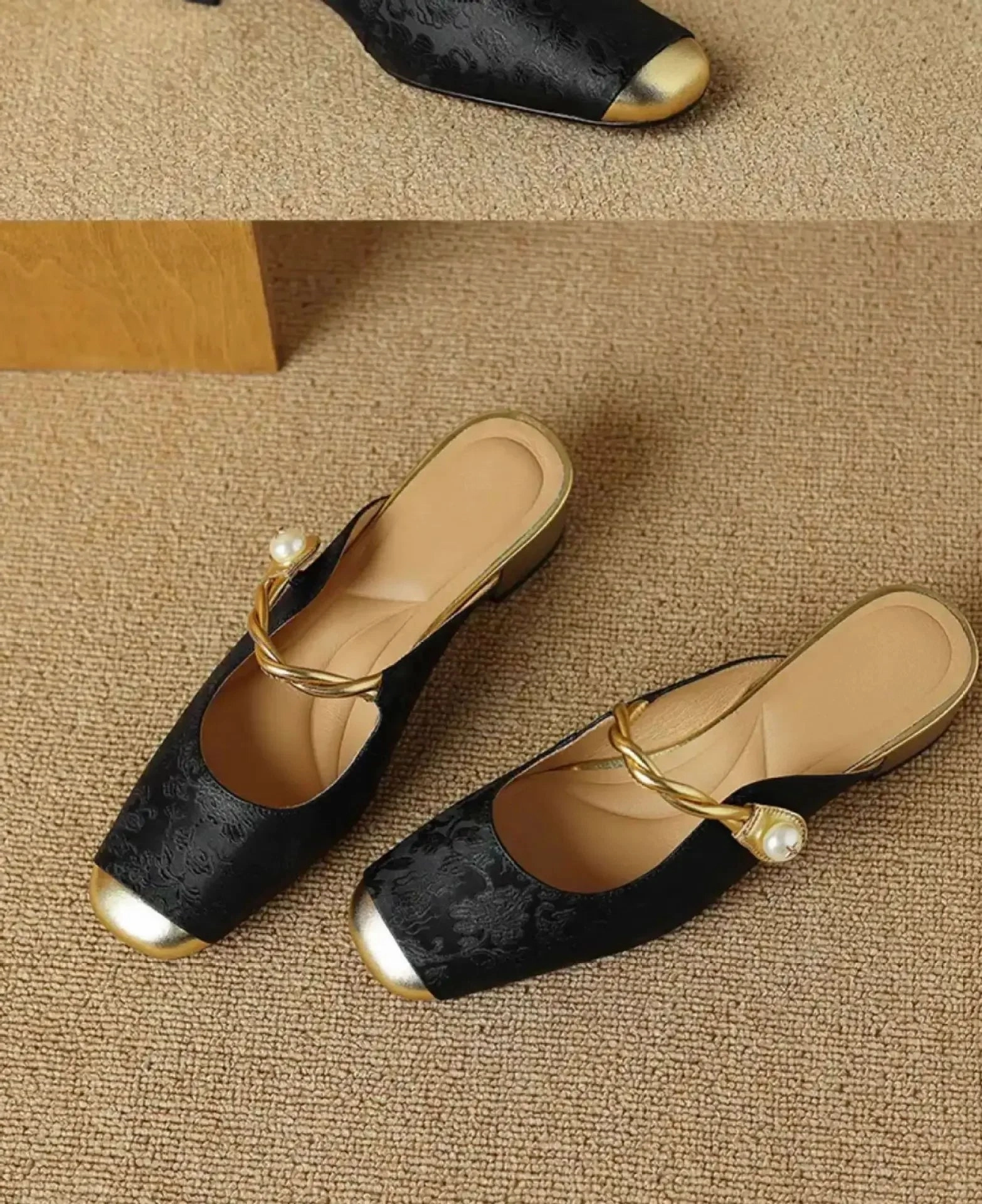 CHRIS Slipper or Slingback Pearl Accent Slip-On Shoes Asics Shoes Company Origin