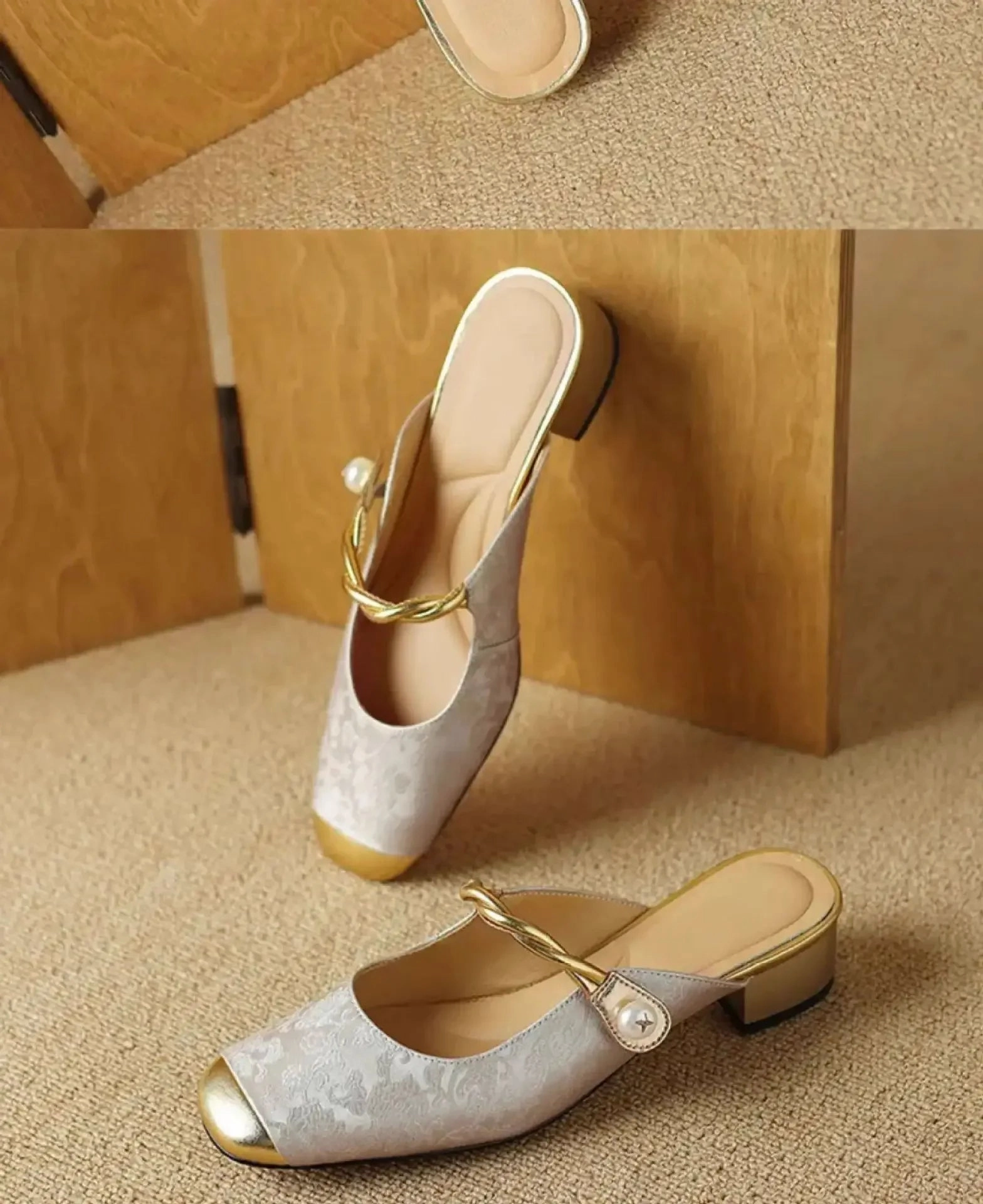 CHRIS Slipper or Slingback Pearl Accent Slip-On Shoes Asics Gel Pulse 12 Running Shoes