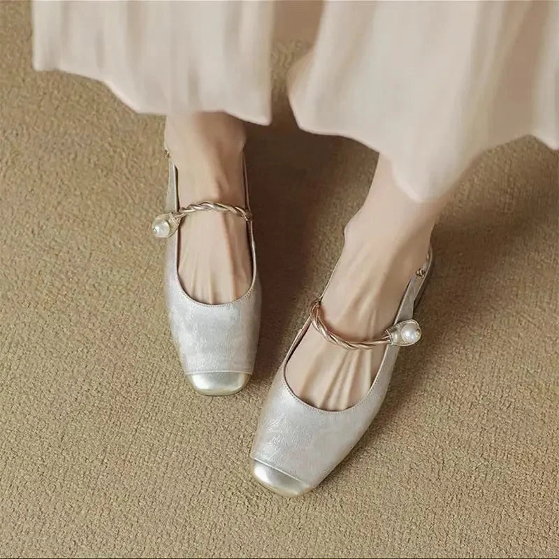 Asics Stability Shoe CHRIS Slipper or Slingback Pearl Accent Slip-On Shoes