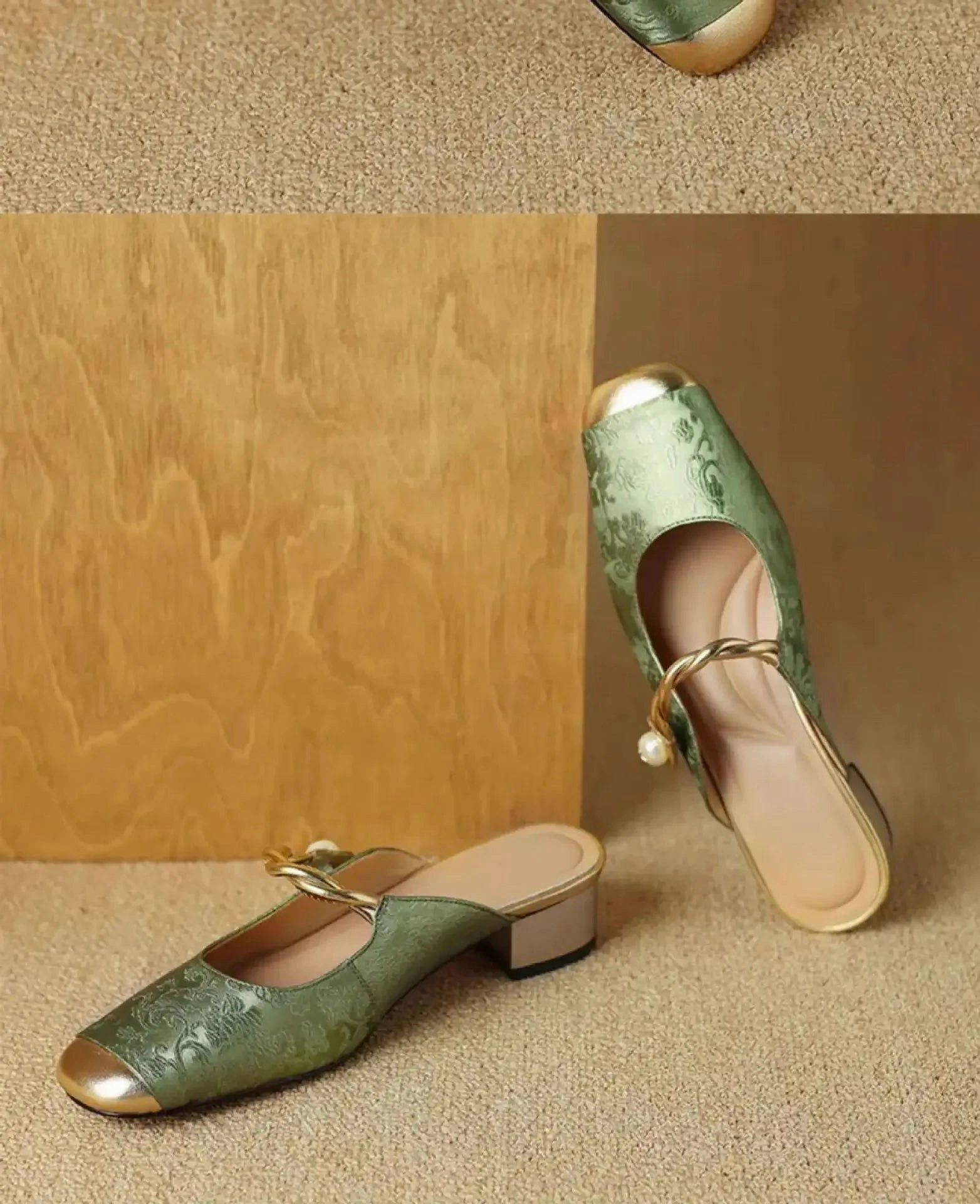 Asics Shoes Online Shopping CHRIS Slipper or Slingback Pearl Accent Slip-On Shoes