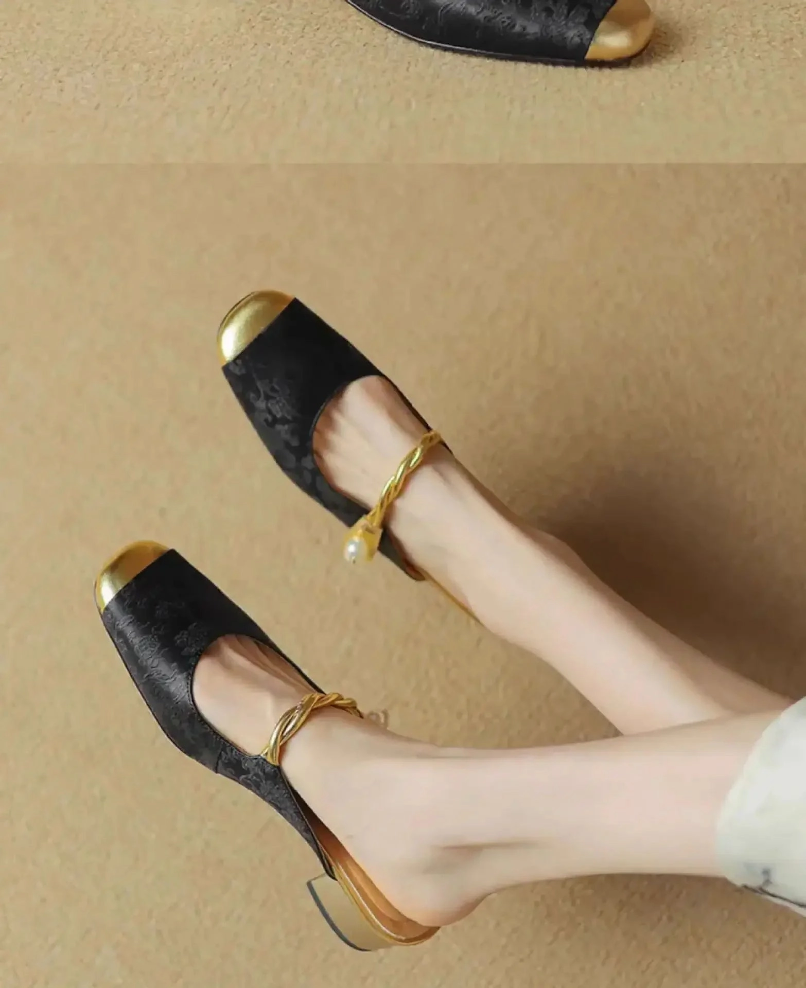 Asics Support Trail Running Shoes CHRIS Slipper or Slingback Pearl Accent Slip-On Shoes